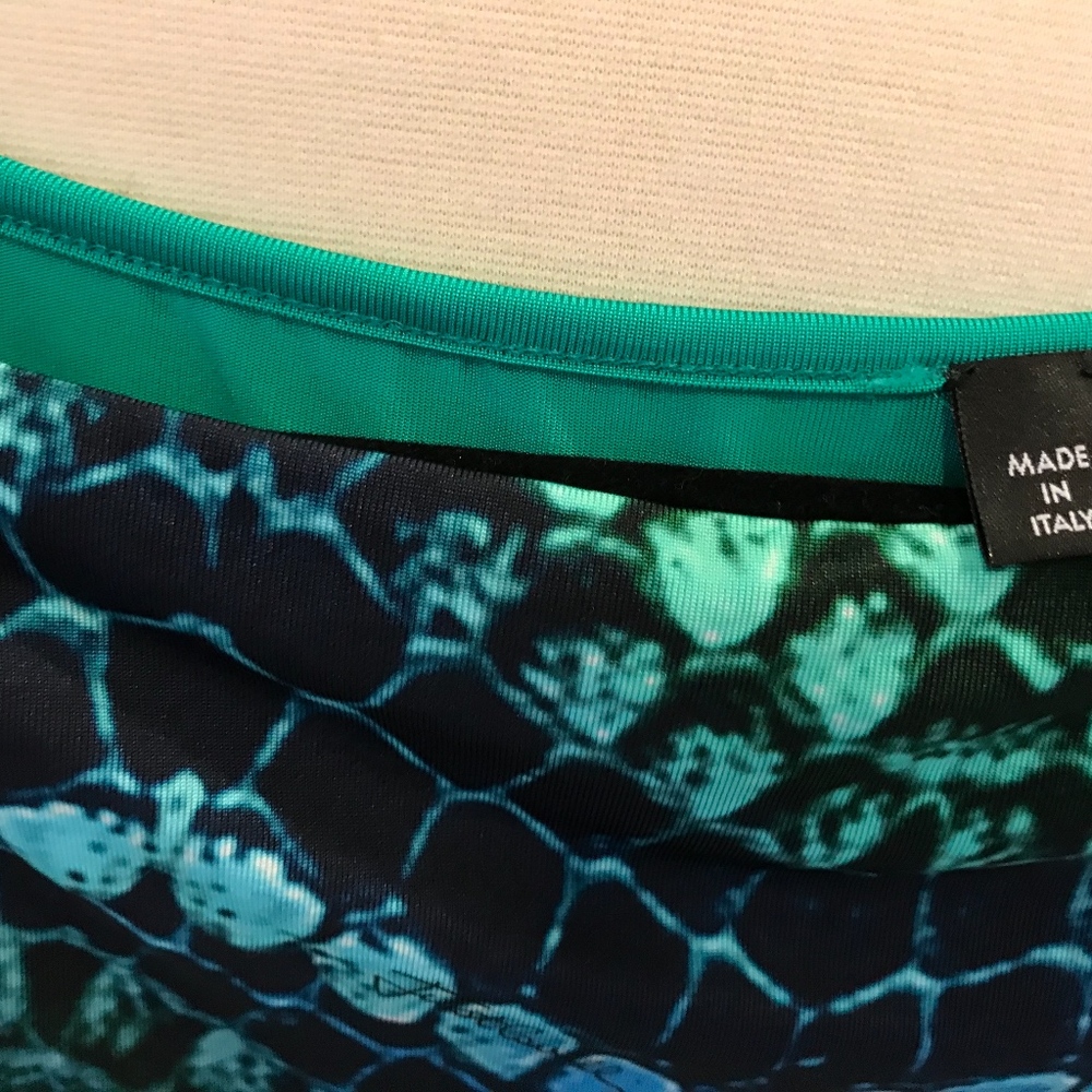 Cavalli Cut-out Dress In Kelly Green & Navy-NWOT - Picture 6 of 8